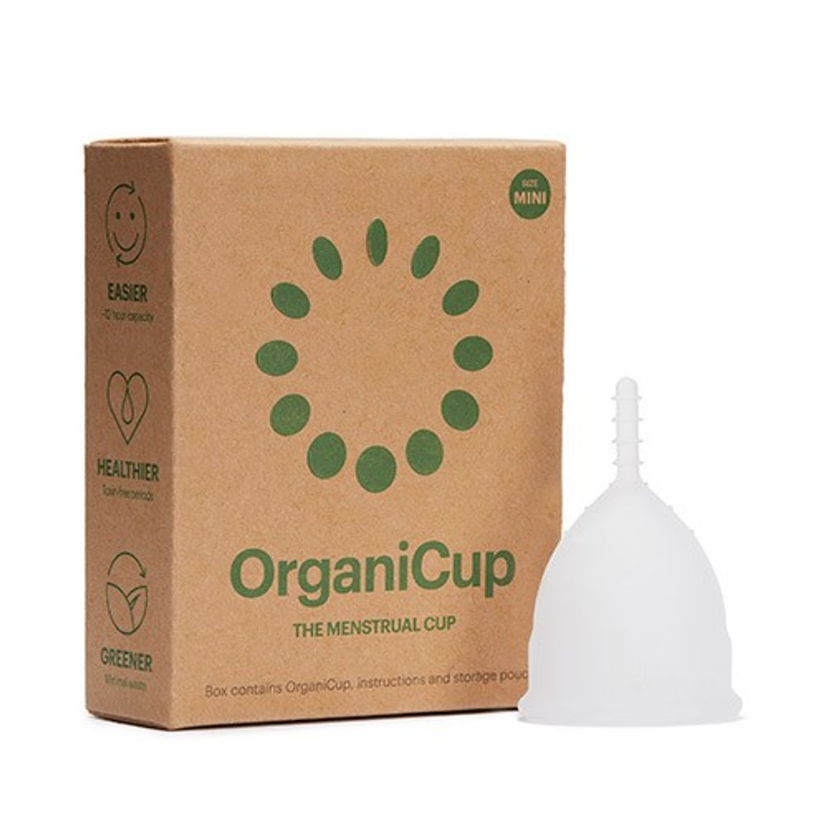 OrganiCup model Mini Menstruationskop - 1 styk