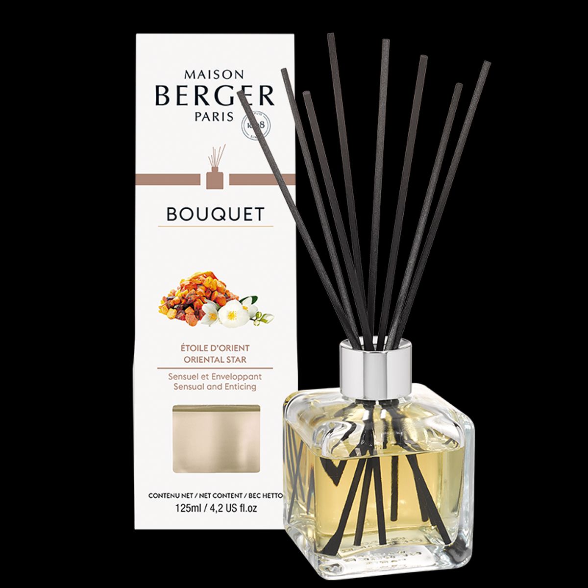 ORIENTAL STAR DUFTPINDE - CUBE SCENTED BOUQUET - MAISON BERGER PARIS - Scented Bouquet / Flakon m. Duftpinde - Maison Berger Paris - StudioBuus