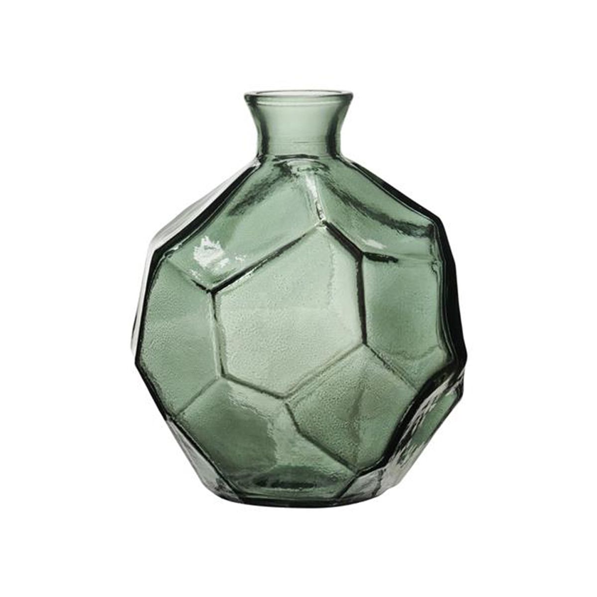 ORIGAMI VASE GRØN GLAS