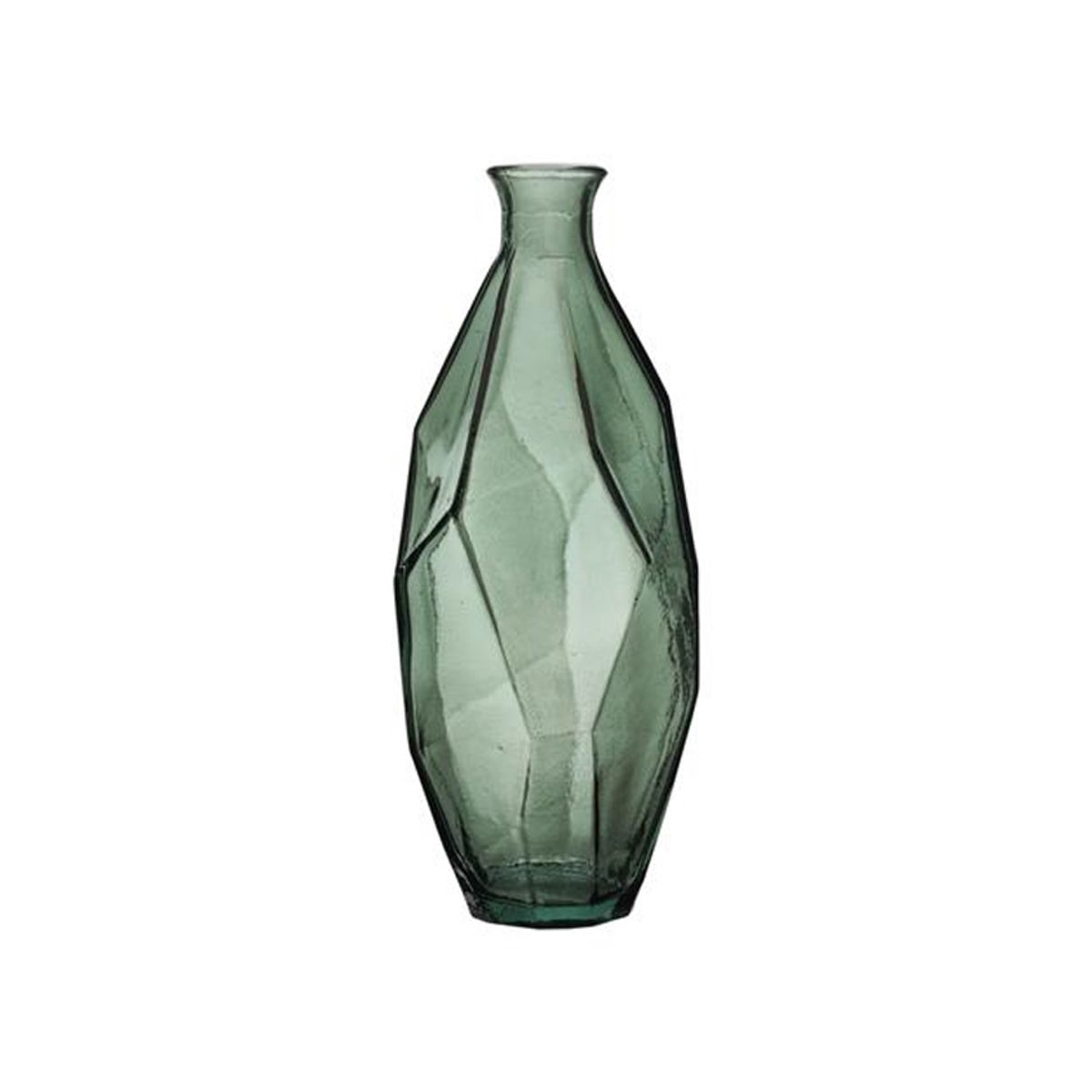 ORIGAMI VASE GRØN GLAS