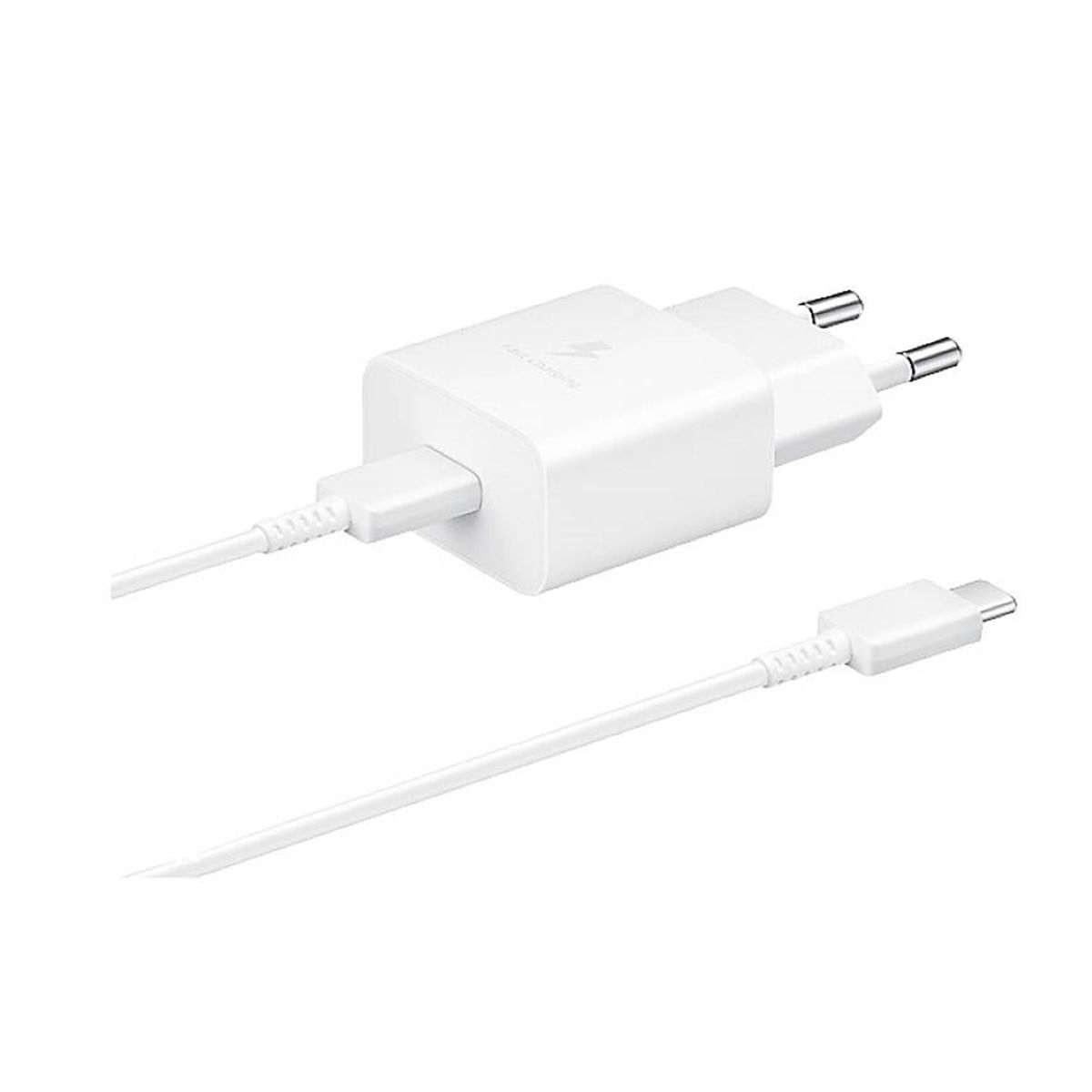 Original Samsung EP-T1510 USB-C oplader / adapter 15W inkl. USB-C kabel - Hvid