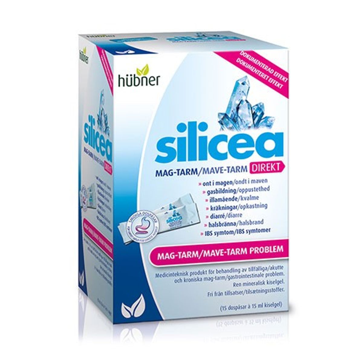 Original Silicea DIREKT Mave-Tarm 15 poser x 15ml - 225 ml - Silicea