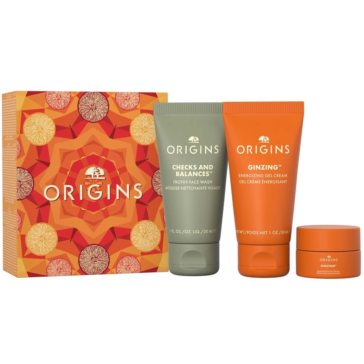 Origins Mini Travel Essentials Trio Gift Set (Limited Edition)