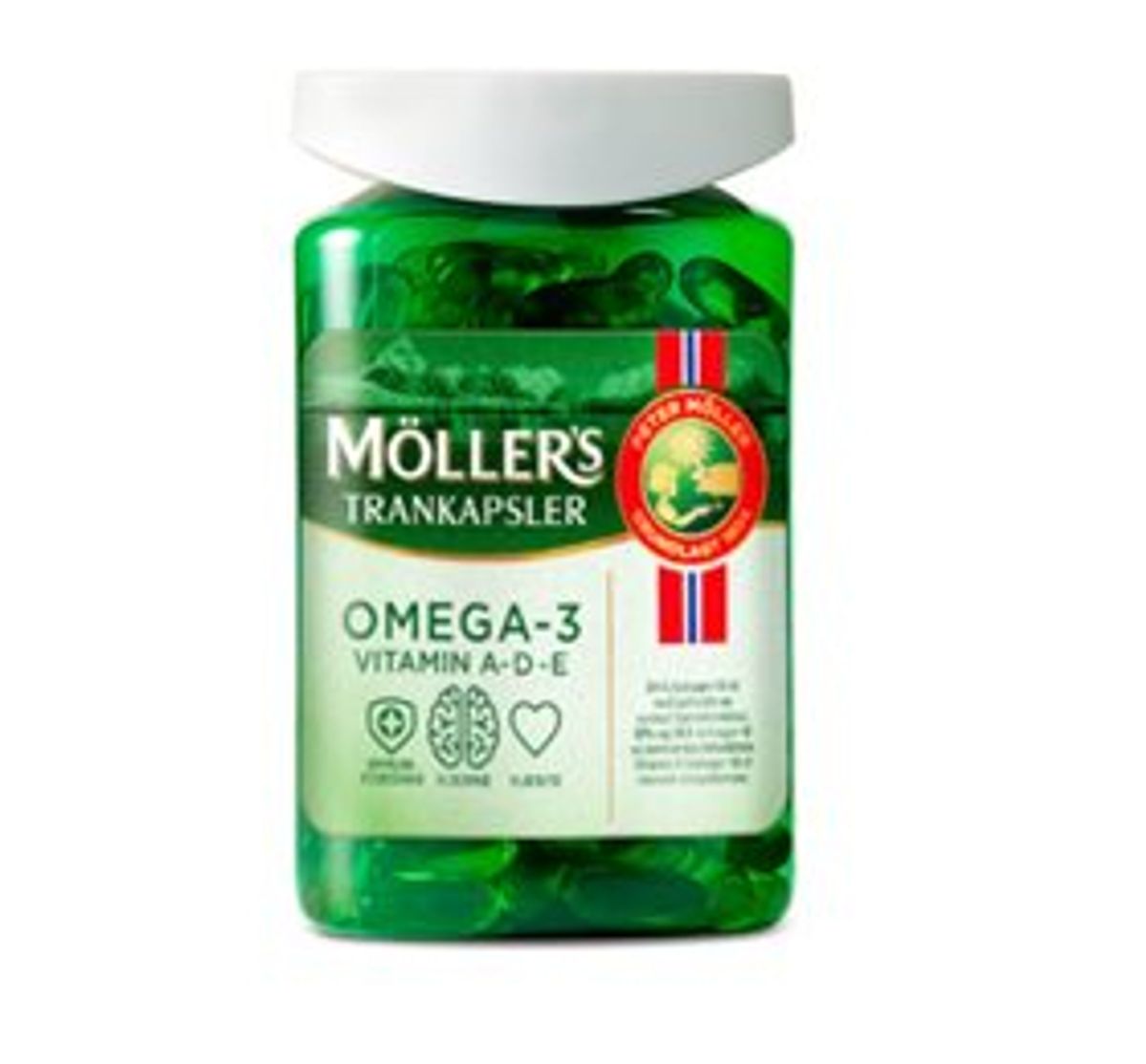 Orkla Møllers Tran kapsler &bull; 150 KAPS.