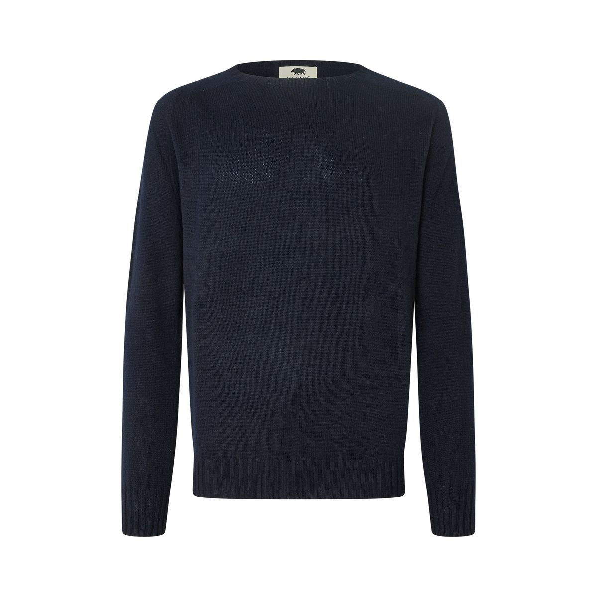 Orton Jumper rundhalset sweater, Nero Navy, Geelong lammeuld - M