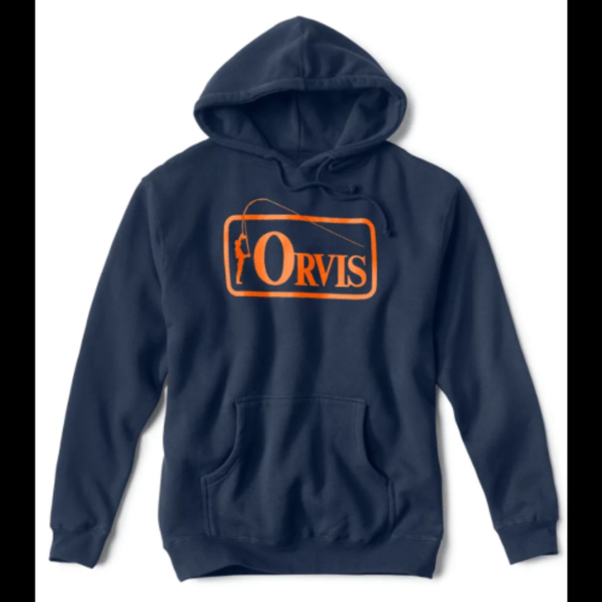 Orvis Bent Rod Badge Hoodie Navy 03