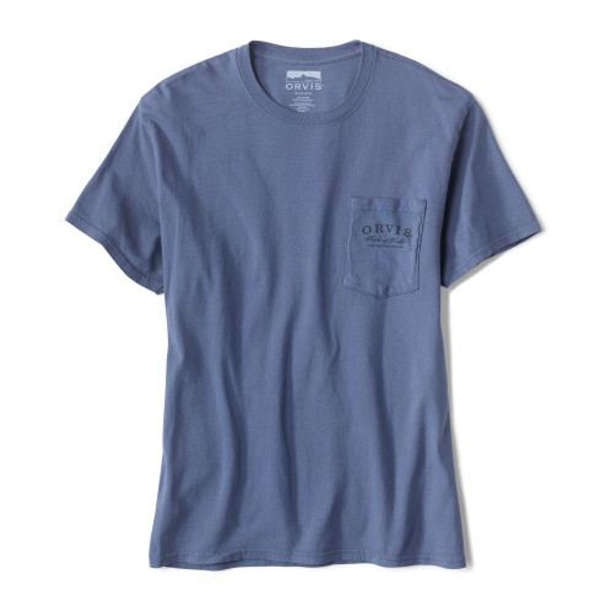 Orvis Crossed Rods Vintage Pocket T-Shirt Denim