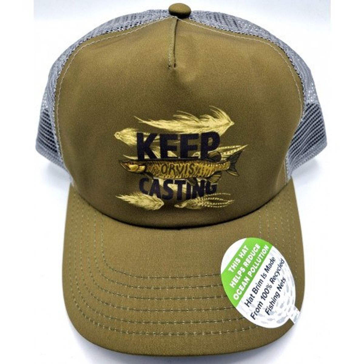 Orvis Keep Casting Trucker Cap Olive