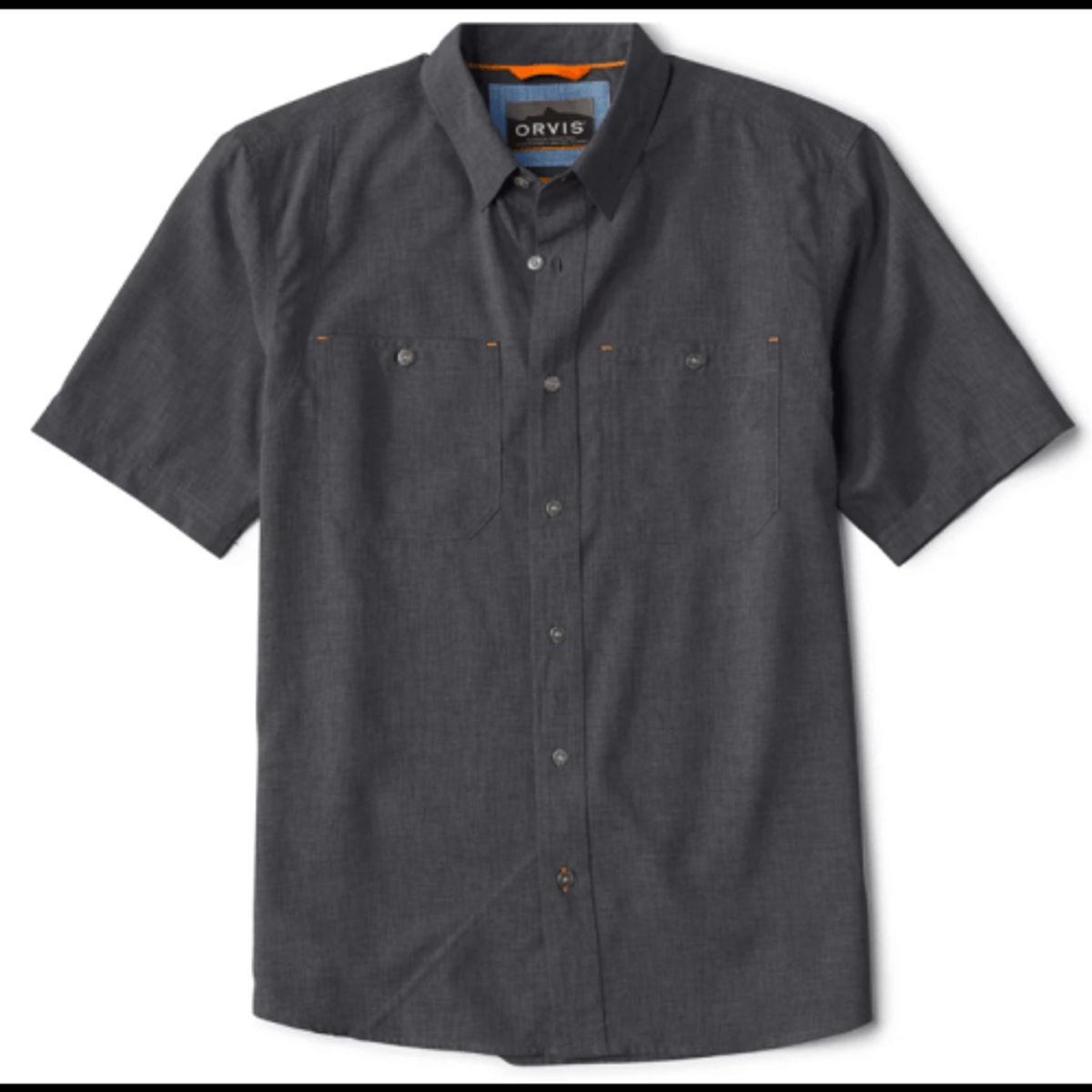 Orvis Tech Chambray SS Work Skjorte Black