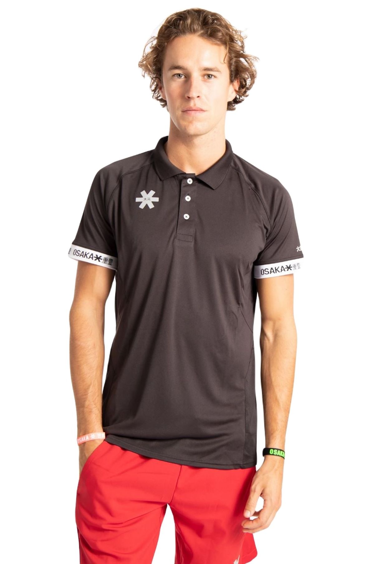 Osaka Men's Polo Jersey (Sort) - S