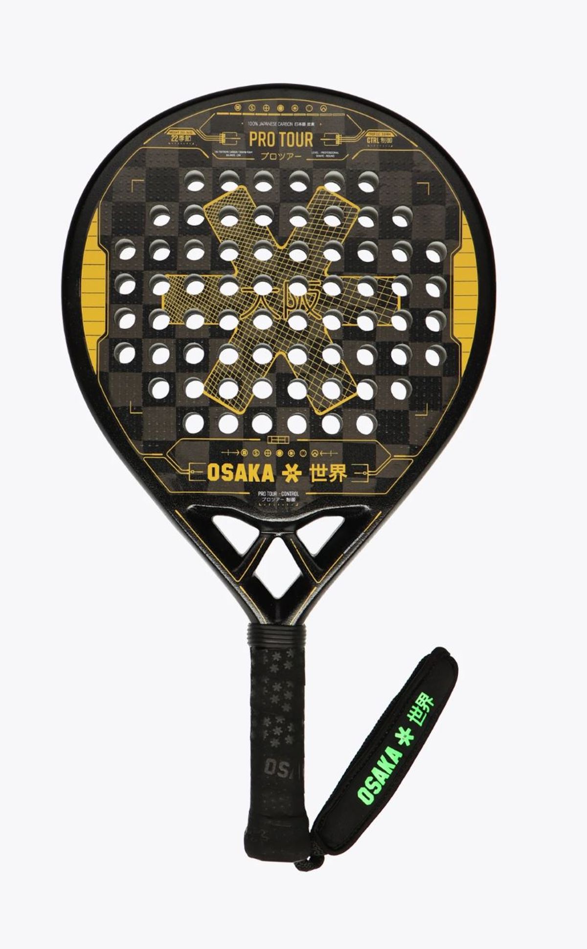 Osaka Pro Tour Control 2022 Padelbat (Orange/Black)