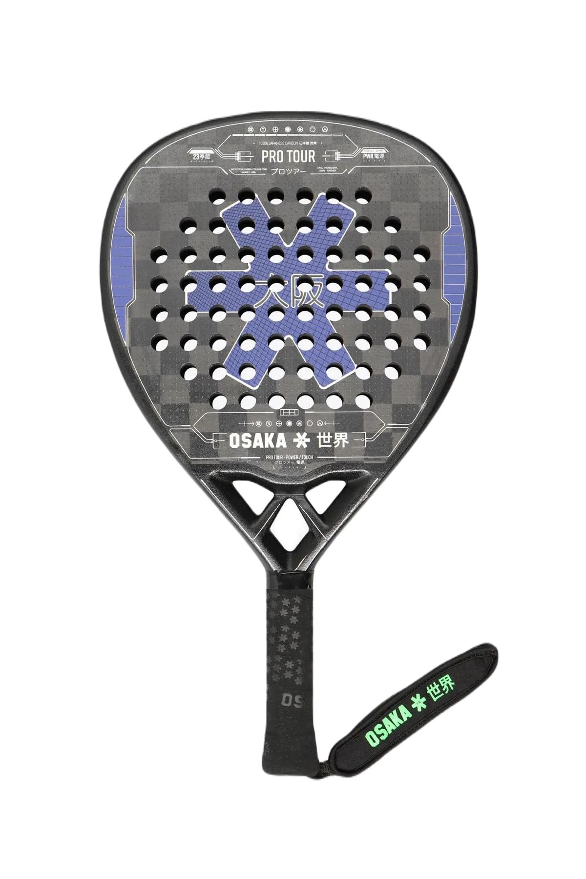 Osaka Pro Tour Power Touch 2023 Padelbat (Purple/Sand)