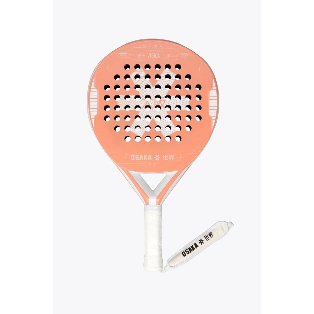 Osaka Vision Control 2023 Padelbat (Peach/White)