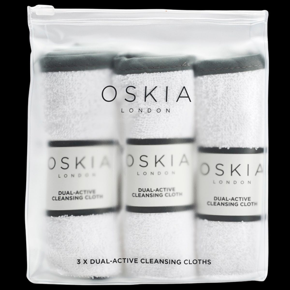 Oskia Dual Active Cleansing Cloths (3 stk)