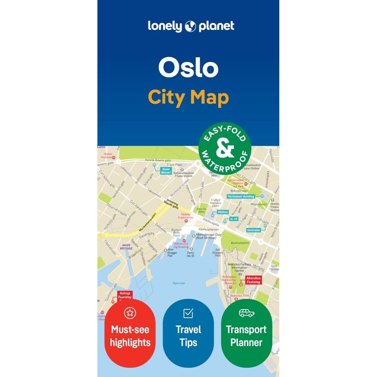 Oslo City Map - Lonely Planet - English Book