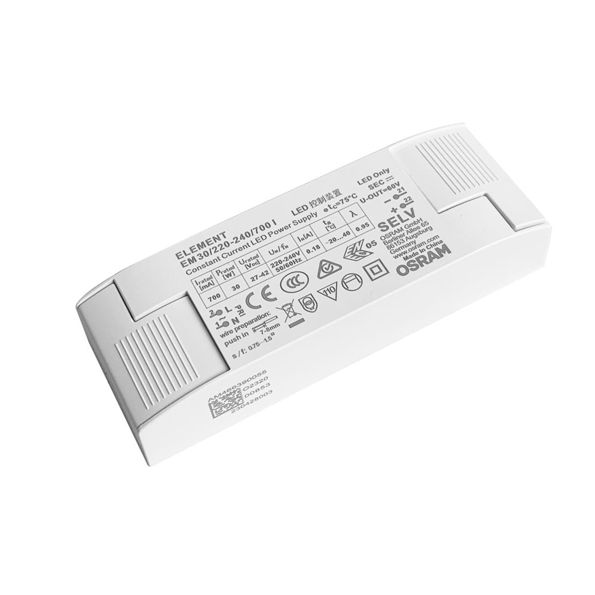 Osram 30W LED driver - 700 mA, 27V-42V