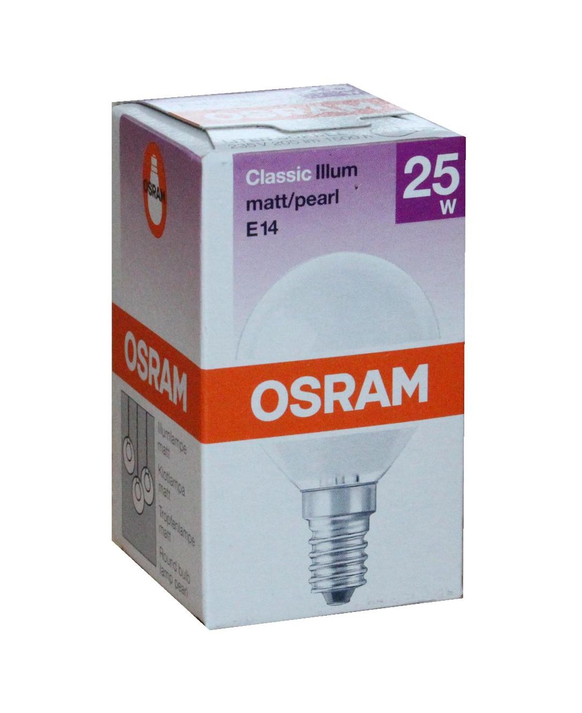 Osram classic Illum mat lille sokkel E14 25w