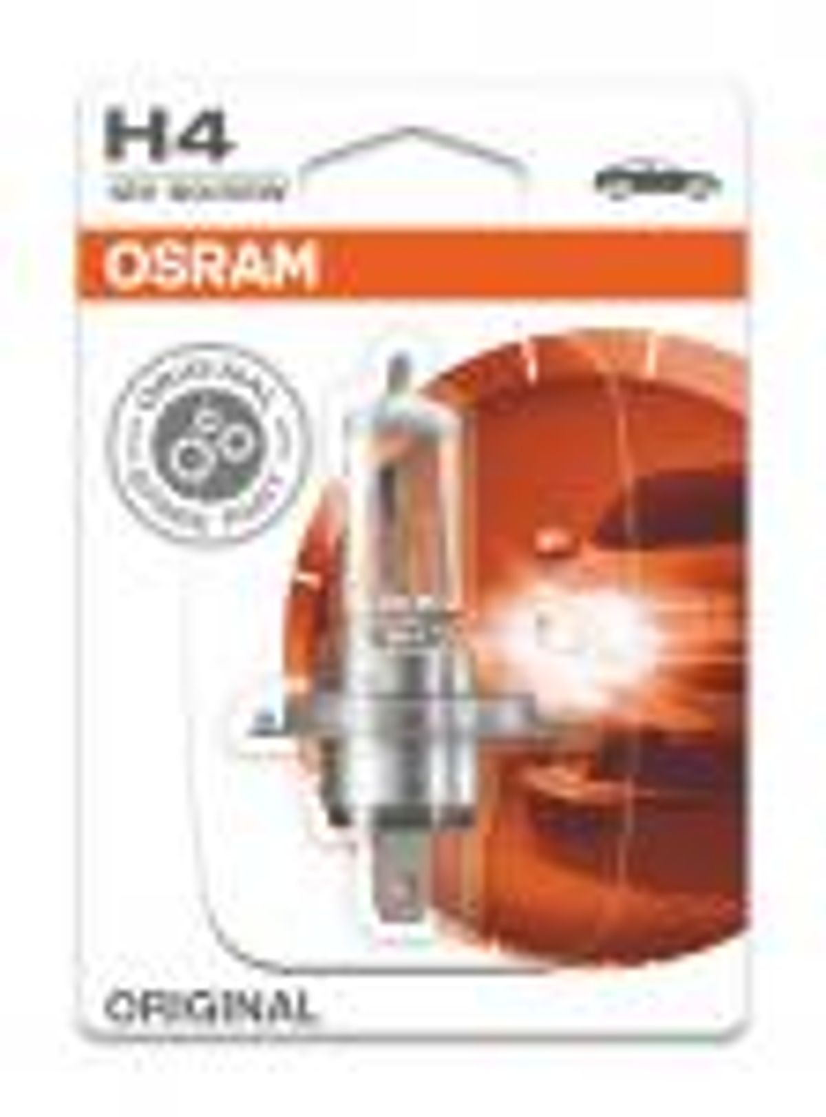 Osram H4 60/55W 12V P43t, forlygte autopære - 64193