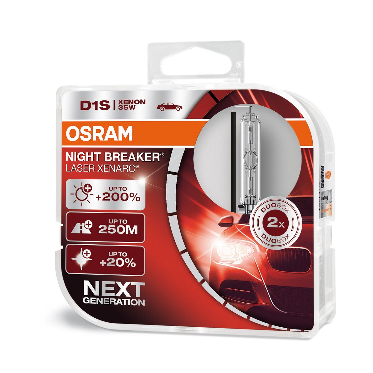 OSRAM Osram XENARC NIGHT BREAKER LASER D1S XENARC 35W (2 stk.)