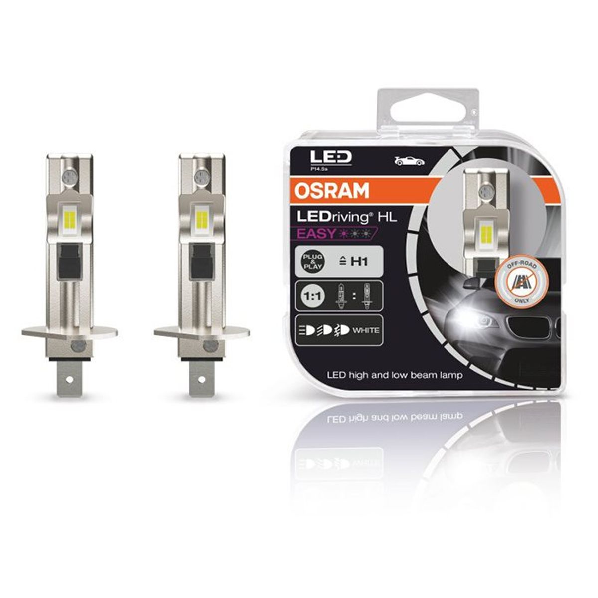 Osram Pære HL EASY LEDriving H1 - 2 stk.