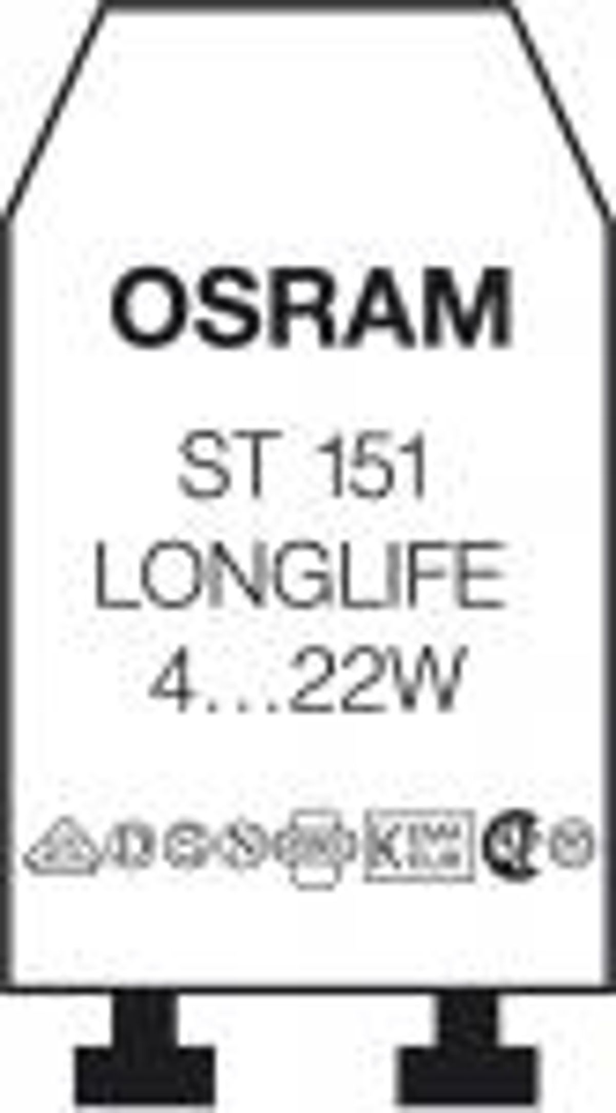 OSRAM STARTER ST151 - DULUX L og F 18-24W