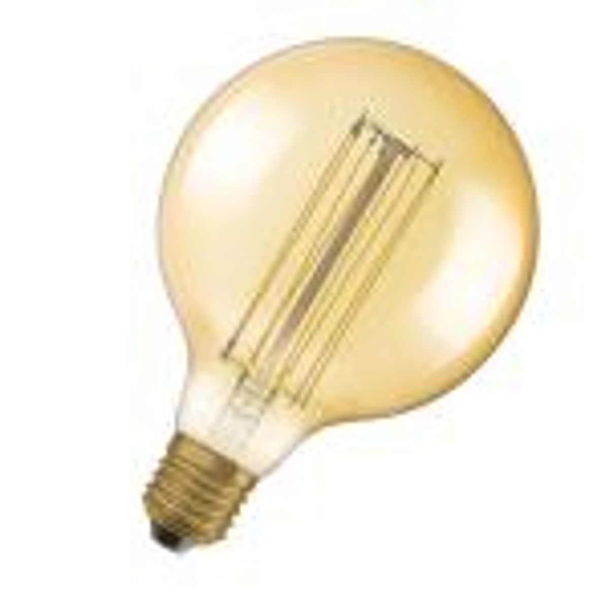 Osram vintage 1906 led globe125 guld straight filament ultra tynd 470lm 5,8w/822 (40w) e27 dæmpbar