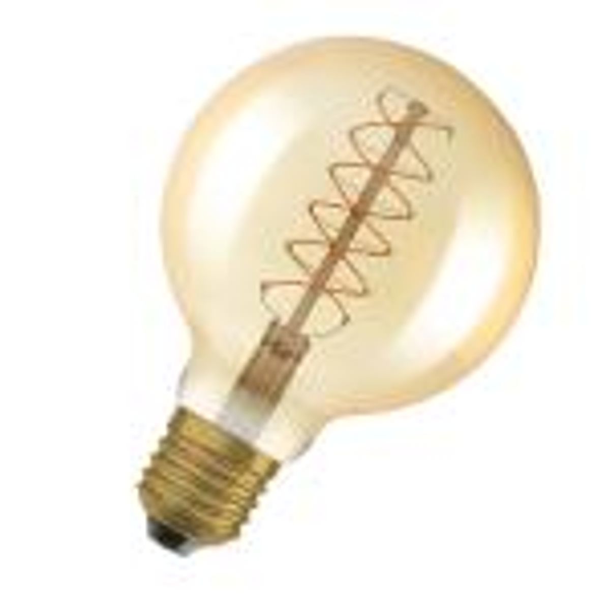 Osram vintage 1906 led globe95 guld spiral filament ultra tynd 600lm 7w/822 (48w) e27 dæmpbar