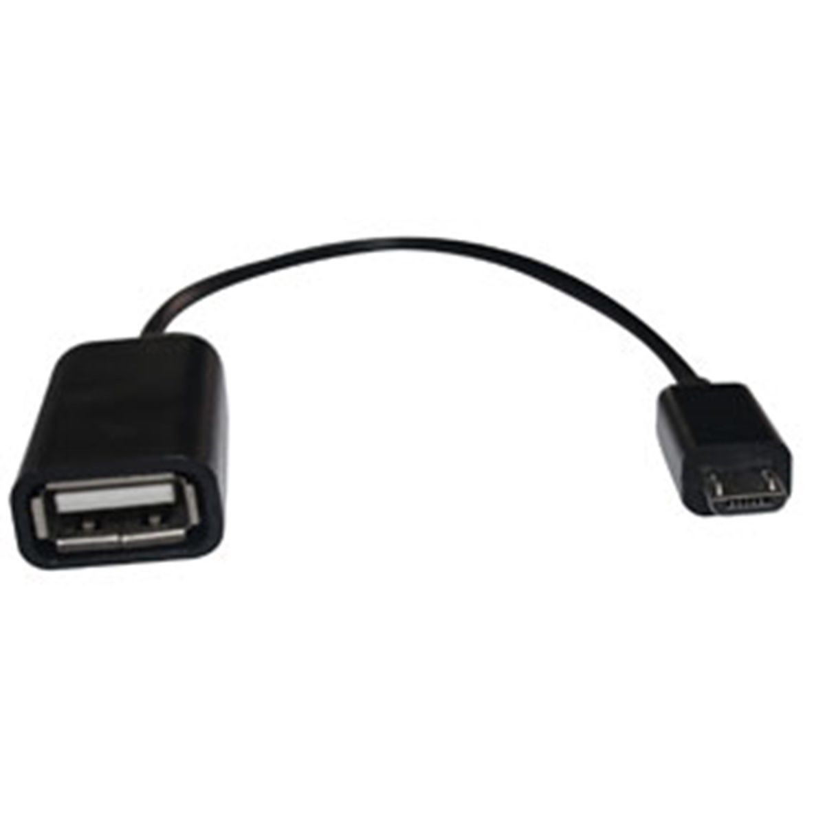 OTG Adapter MicroUSB M - USB F, Black