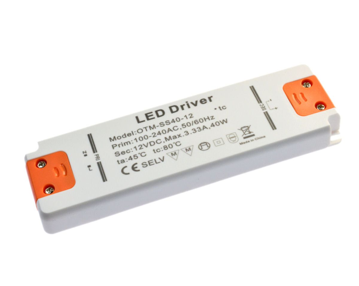 OTM 12V DC LED Driver, 40 Watt