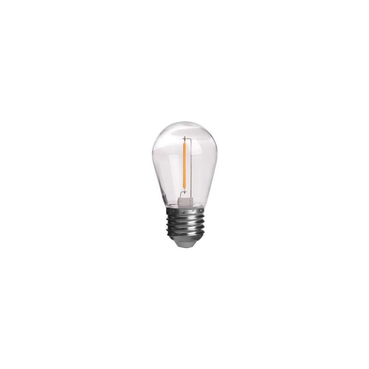 Outlet: E27 - 1W LED pære, 60lm, 360 grader, ST14 - 10 stk.