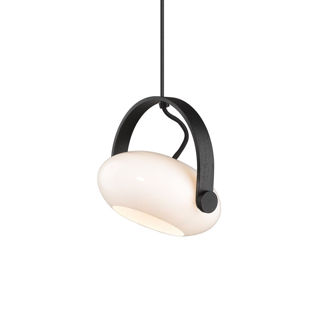 Outlet: Halo Design - D.C pendel Ø18 G9, Opalic m. eg-Sort