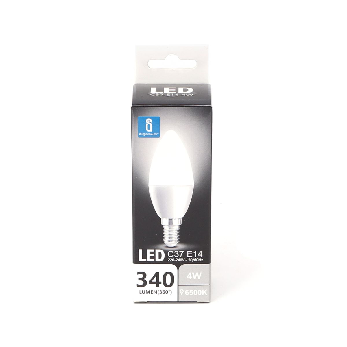 Outlet: LED A5 C37 E14 4W 6500K - Kulør : Kold