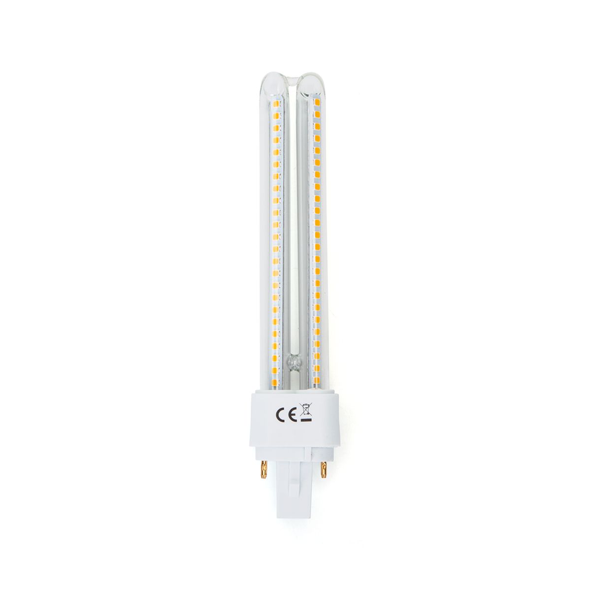 Outlet: LED B5 PLC-2U, 12W, 3000K - Kulør : Varm