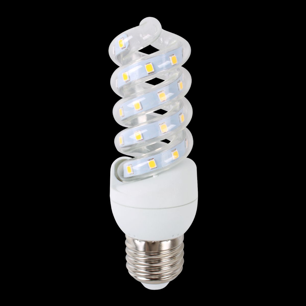 Outlet: LED B5 Spiral, 7W, E27, 3000K - Kulør : Varm