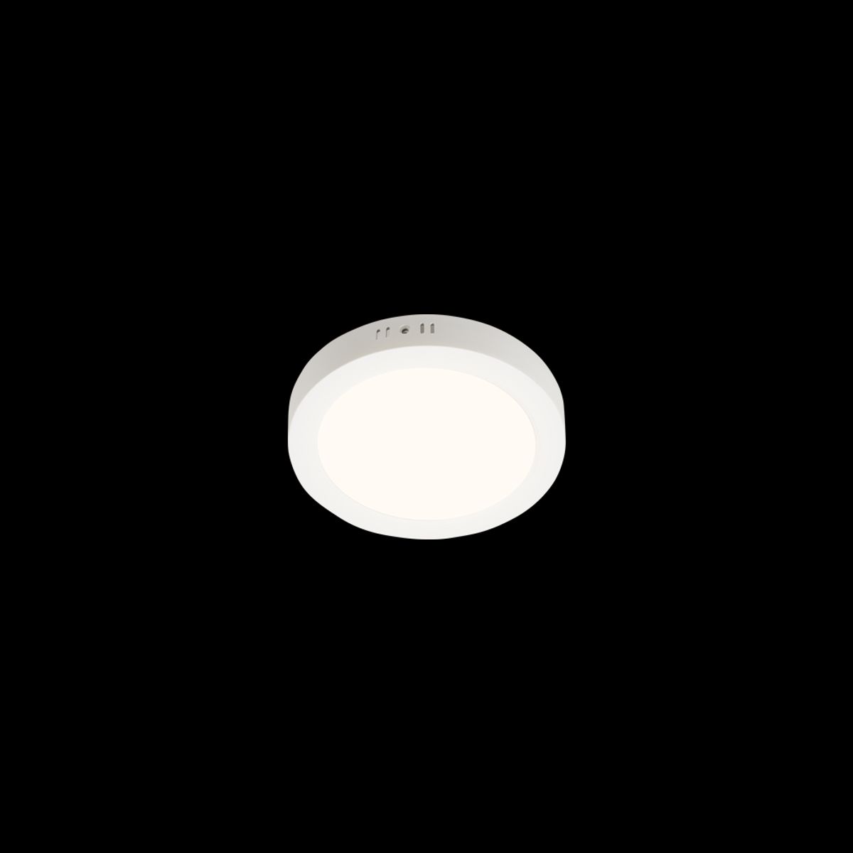 Outlet: LED Downlight Pro, Overflademonteret Rund 12W - Naturligt Hvid 4000K, Mat Hvid, Plastik - Kulør : Neutral