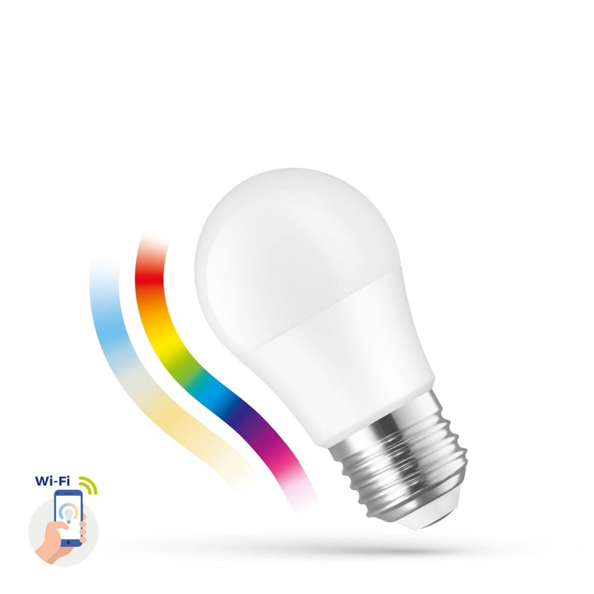 Outlet: LED P45 5W E-27 230V RGB + CCT + DIMM WI-FI/BT Spectrum SMART