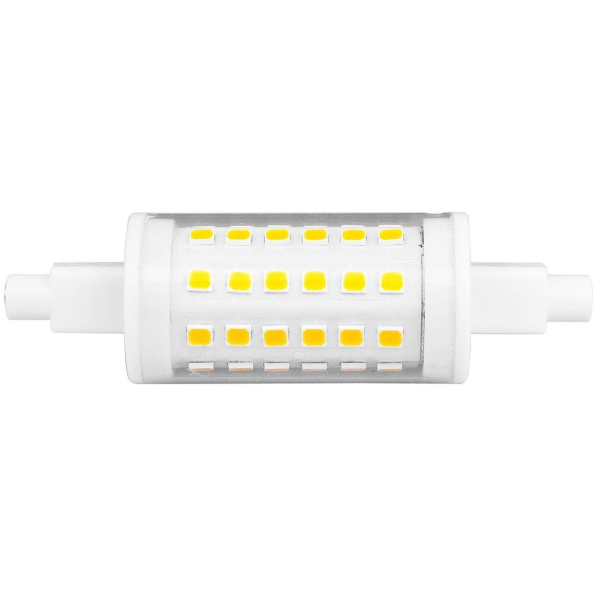 Outlet: R7S LED pære - 6W, 78mm, dæmpbar, 230V - Dæmpbar : Dæmpbar, Kulør : Kold