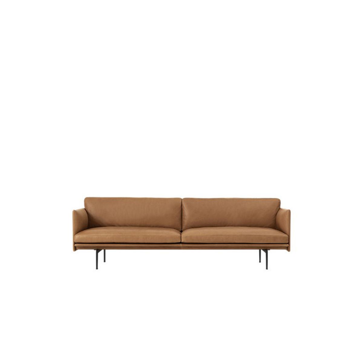 Outline 3 pers. sofa fra Muuto (Cognac Refine leather)