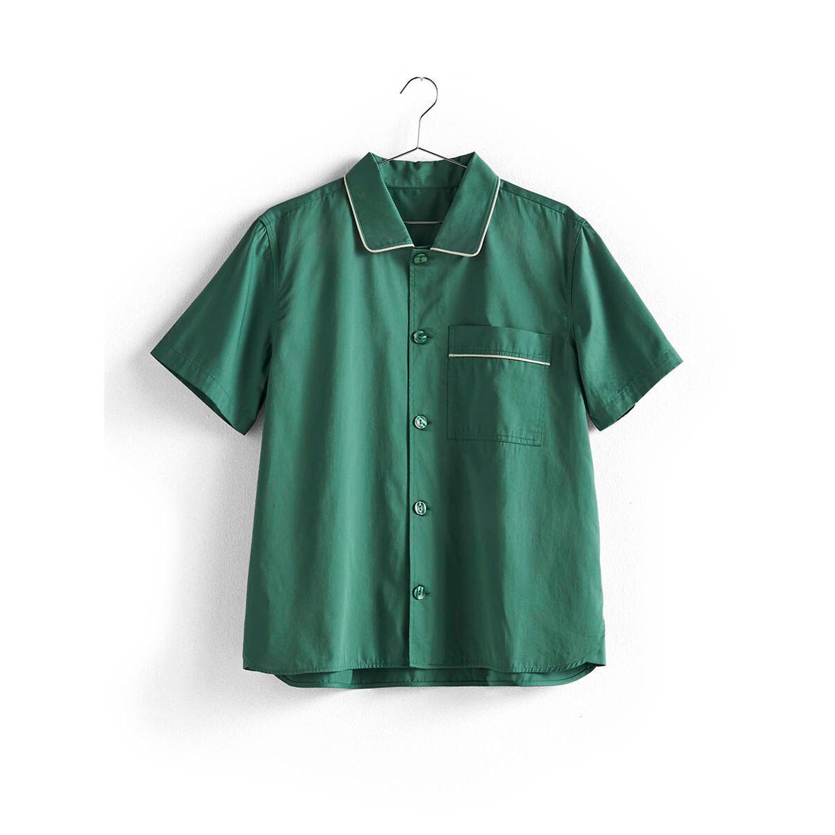 Outline Pyjama S/S Shirt fra Hay (Emerald green, M/L)