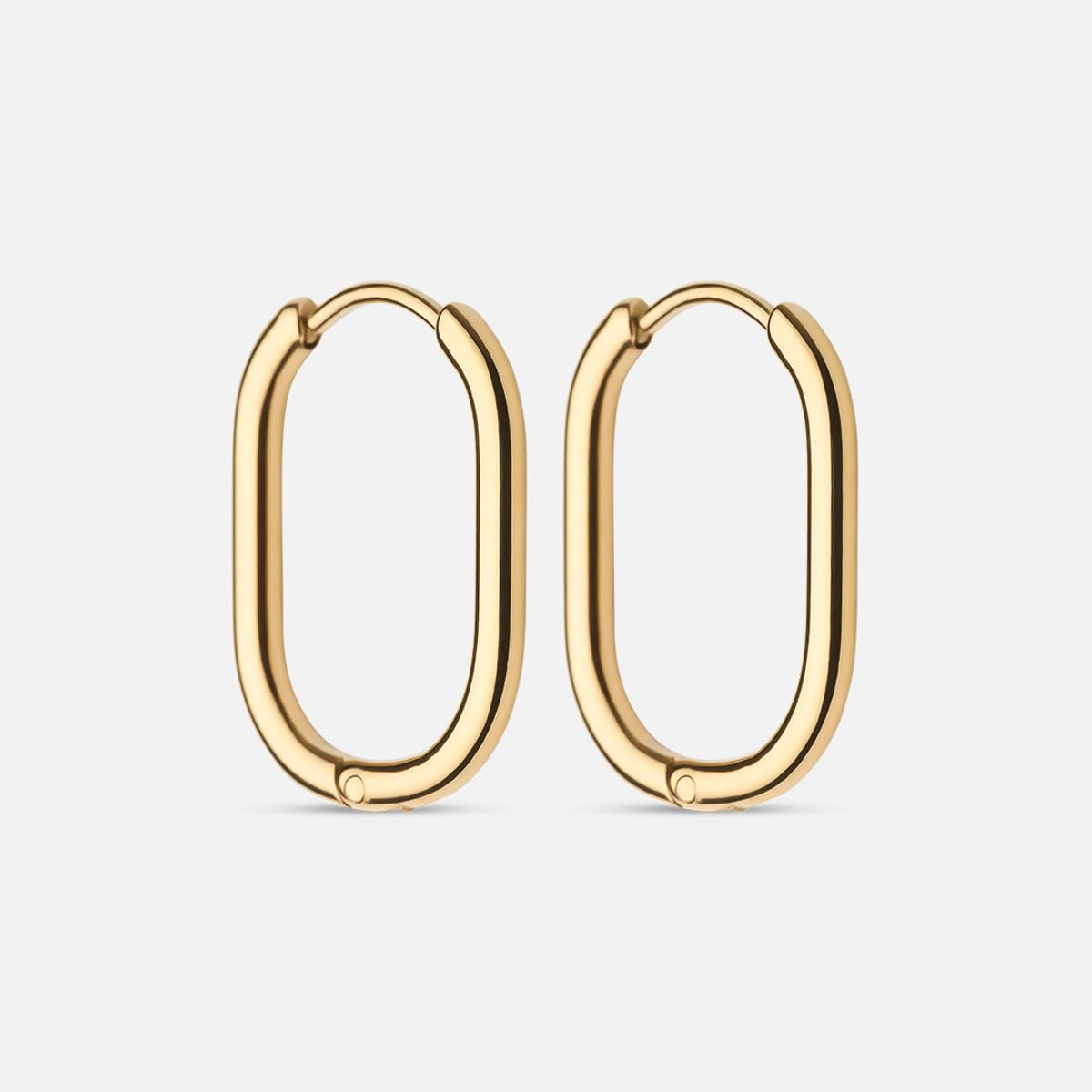 Ovale Hoops 18K Guldbelagt 20mm