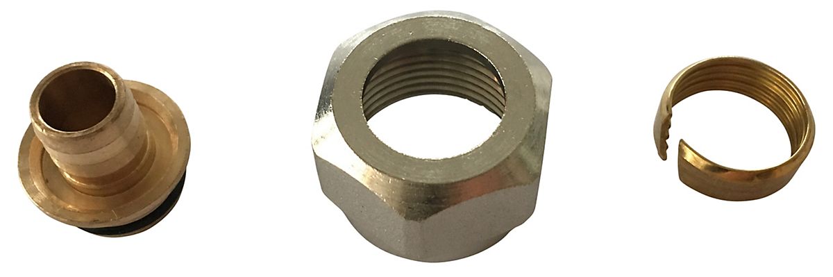 overgang til pex 15x2,5mm x 3/4'', euroconus. Bronze