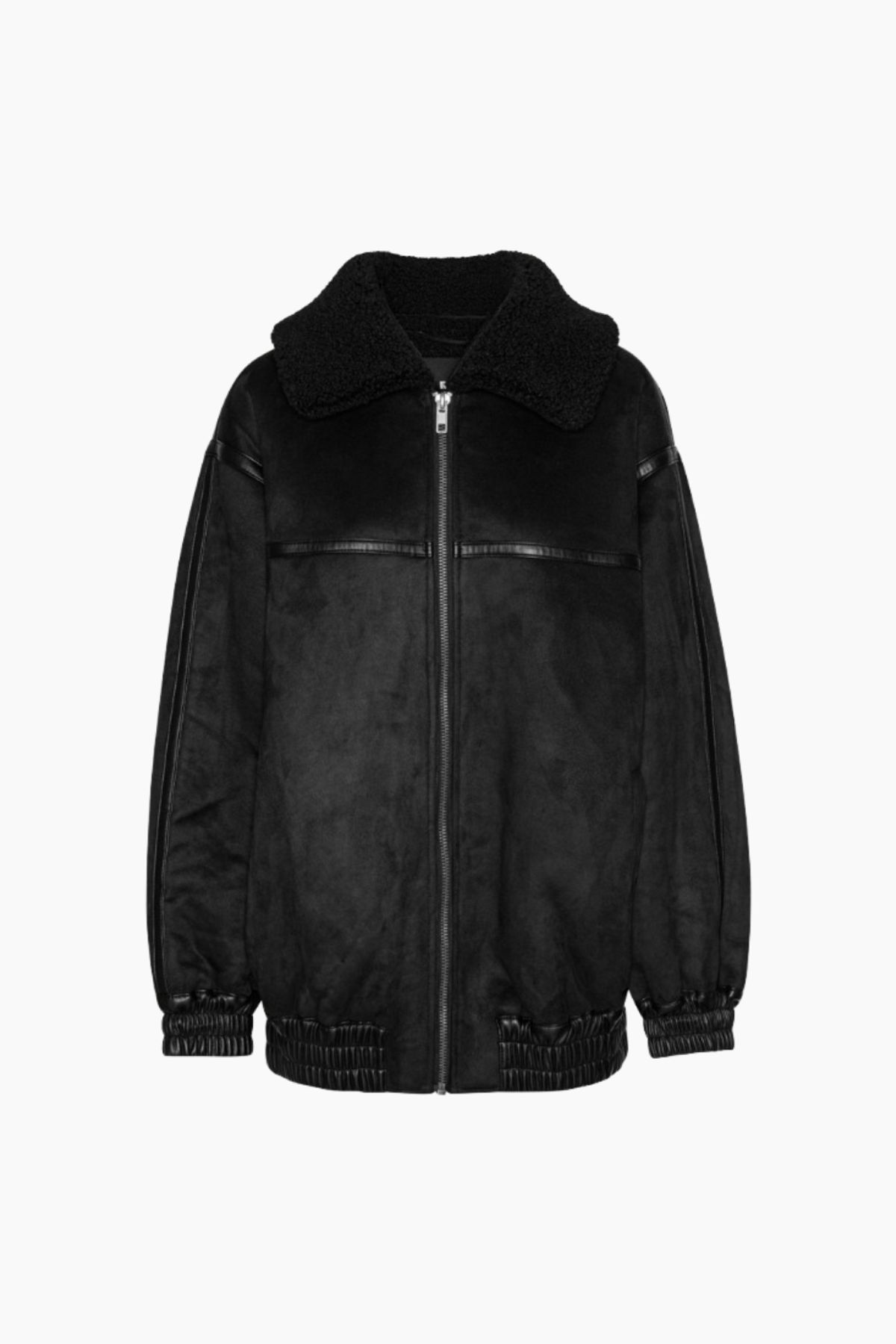 Oversized Bomber Jacket - Black - ROTATE - Sort S