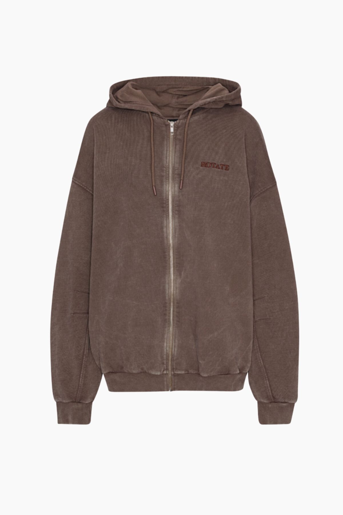 Oversized Sweat Hoodie - Mustang - ROTATE - Brun L