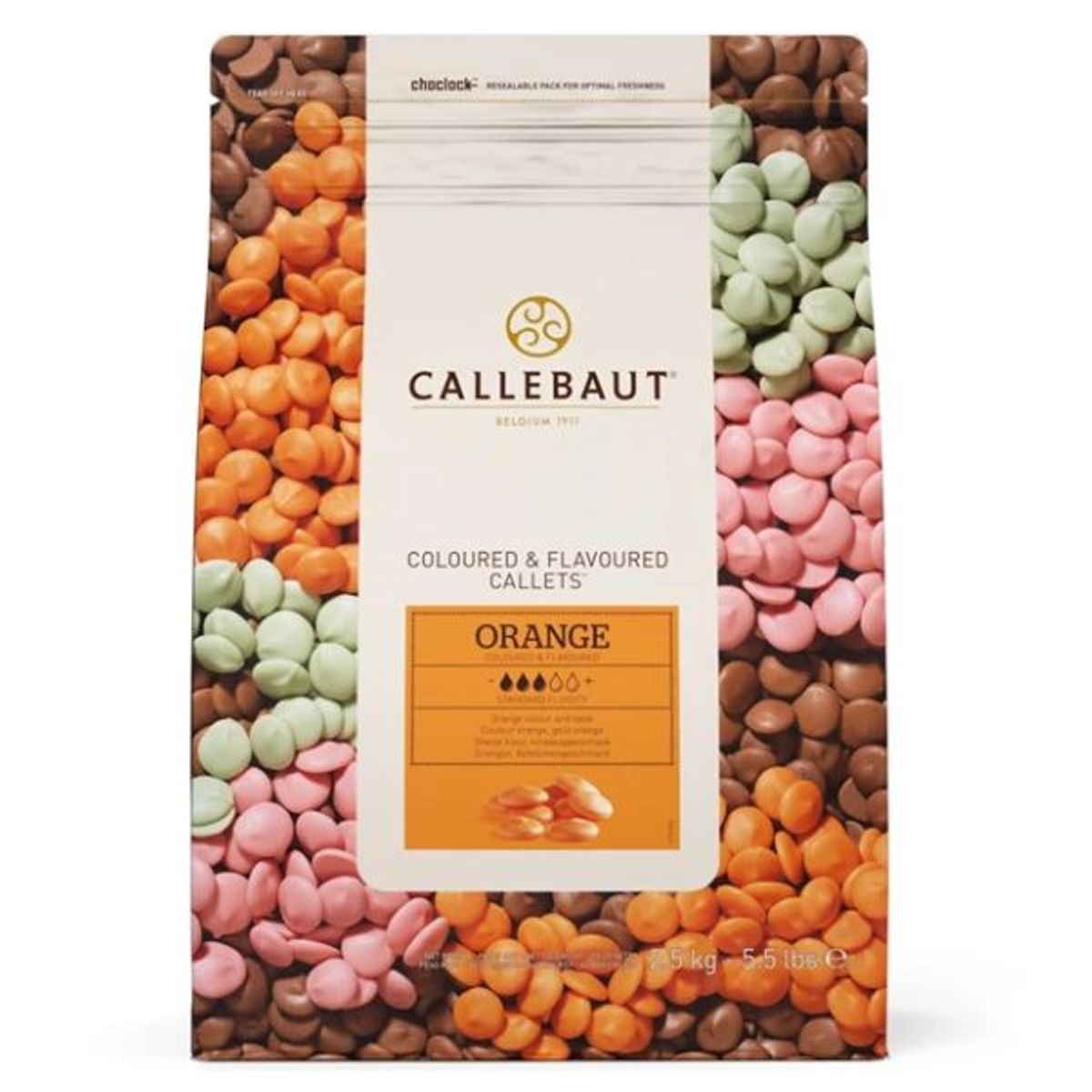 Overtræk Chokolade Orange Barry Callebaut 2,5kg