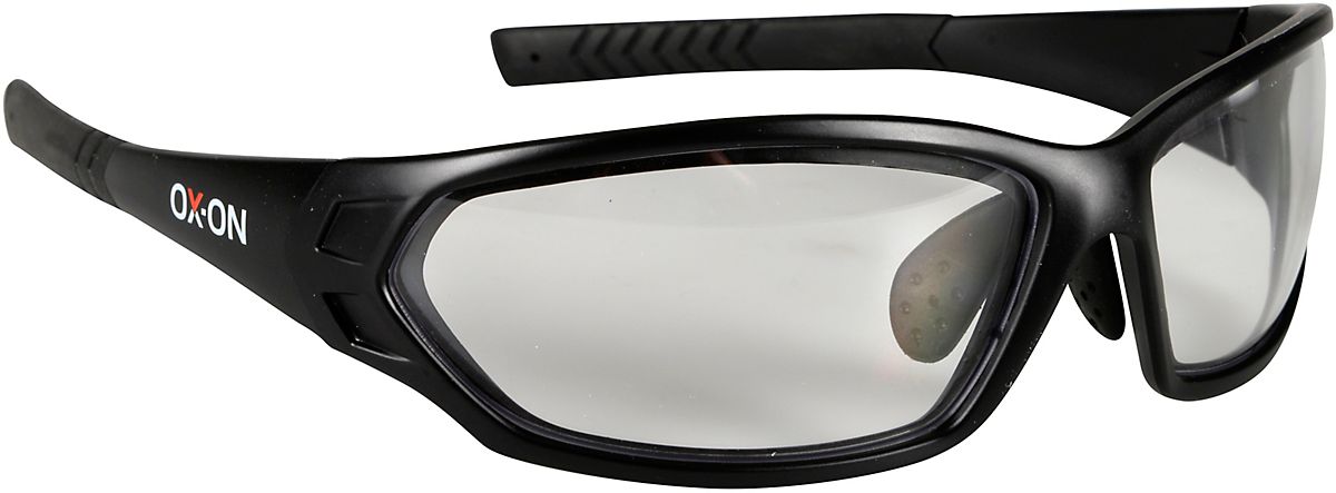 OX-ON Eyewear sikkerhedsbrille klar Fleksible brillestænger, anti slip, anti rids, slagsfast