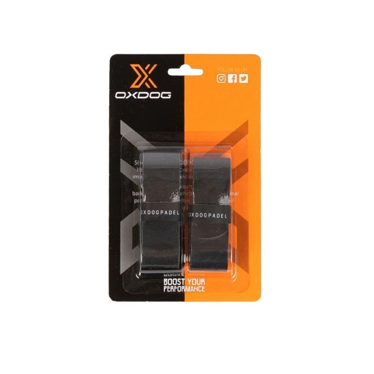 Oxdog Supertech Overgrip (2-pak, sort)