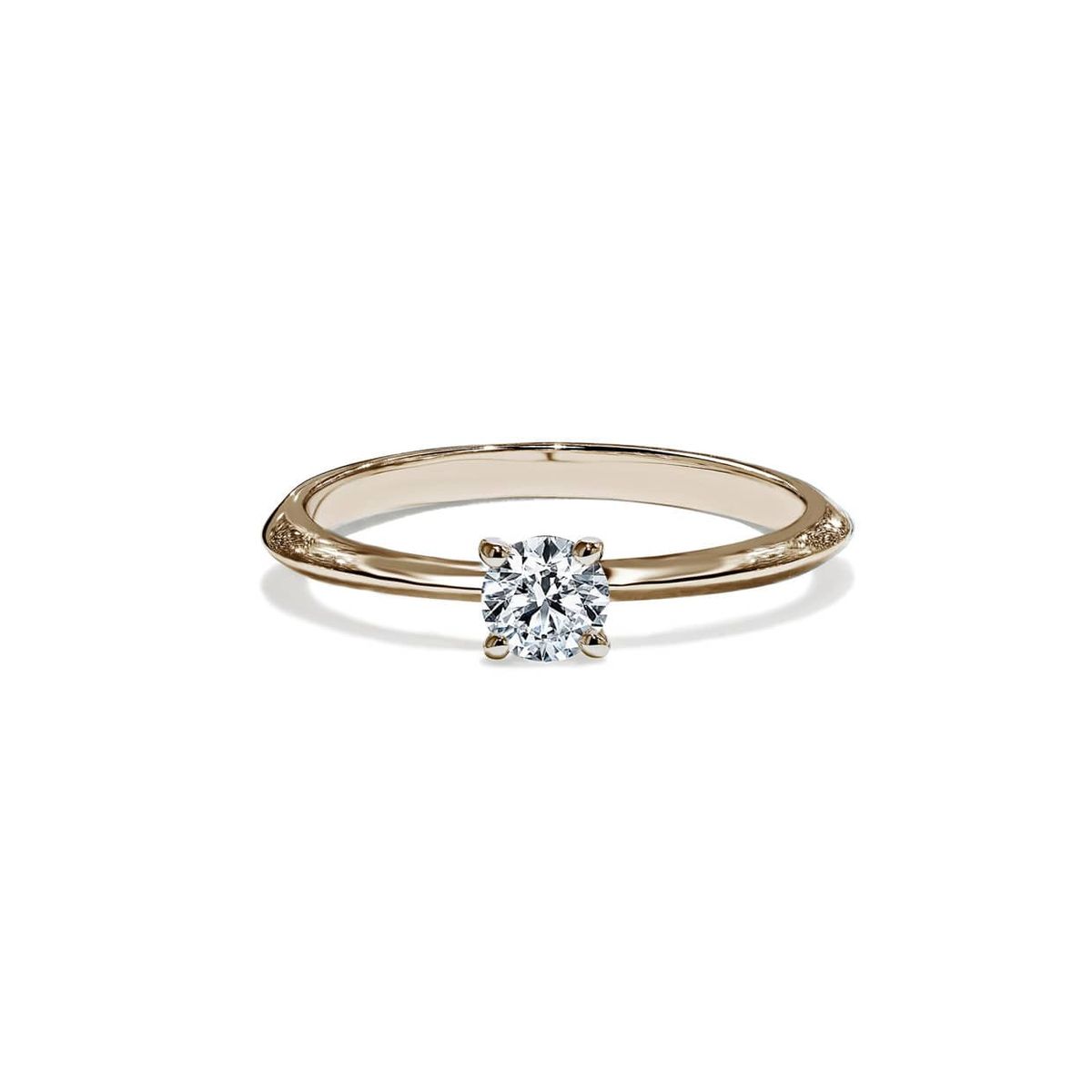 Oxford rund solitaire ring