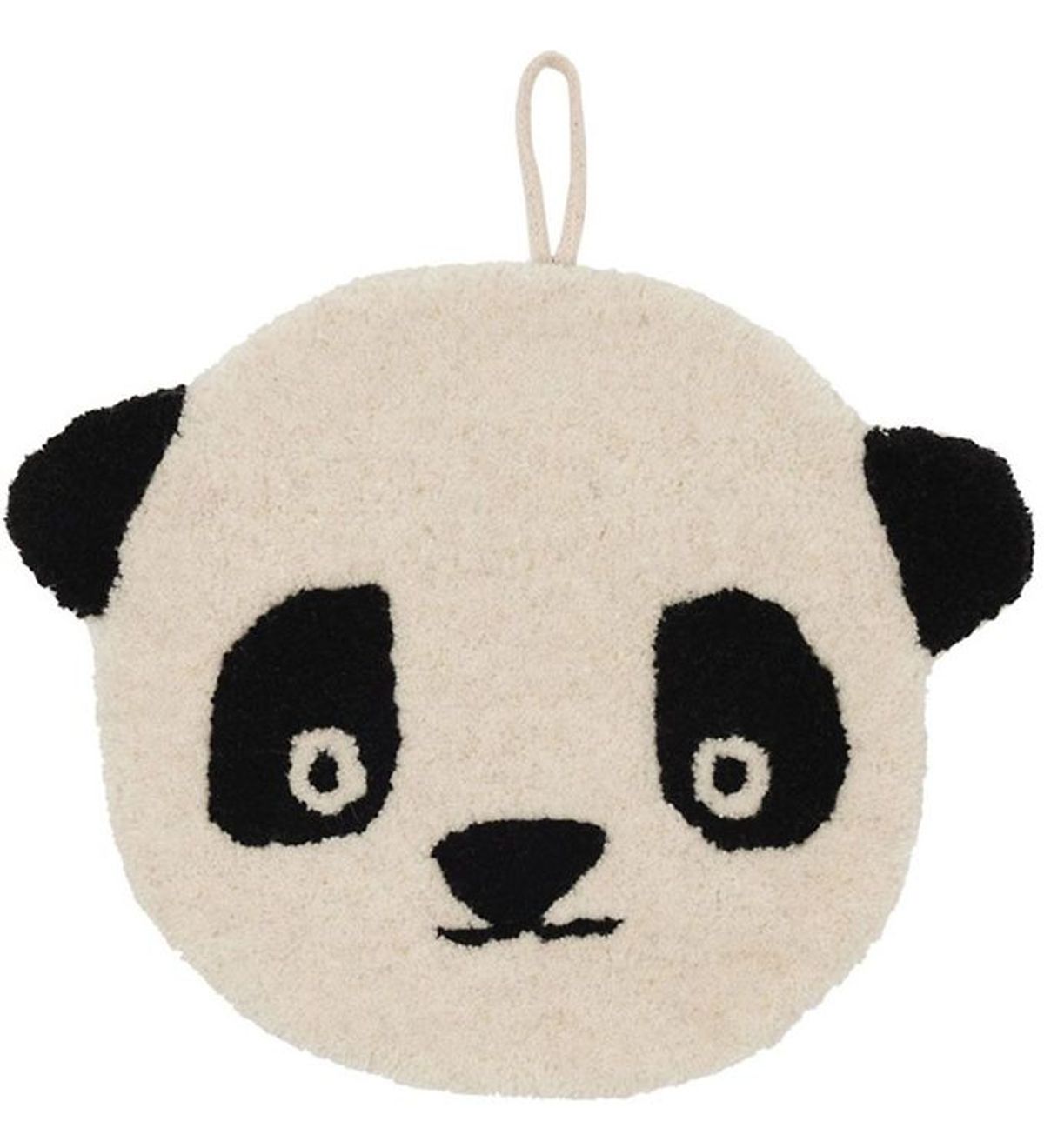 OYOY Vægtæppe - 25x32 cm - Panda - White/Black