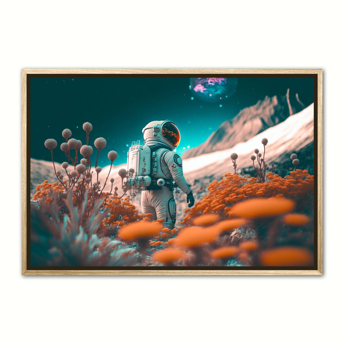 P vej - Interstellar Orange plakat 30 x 40 cm