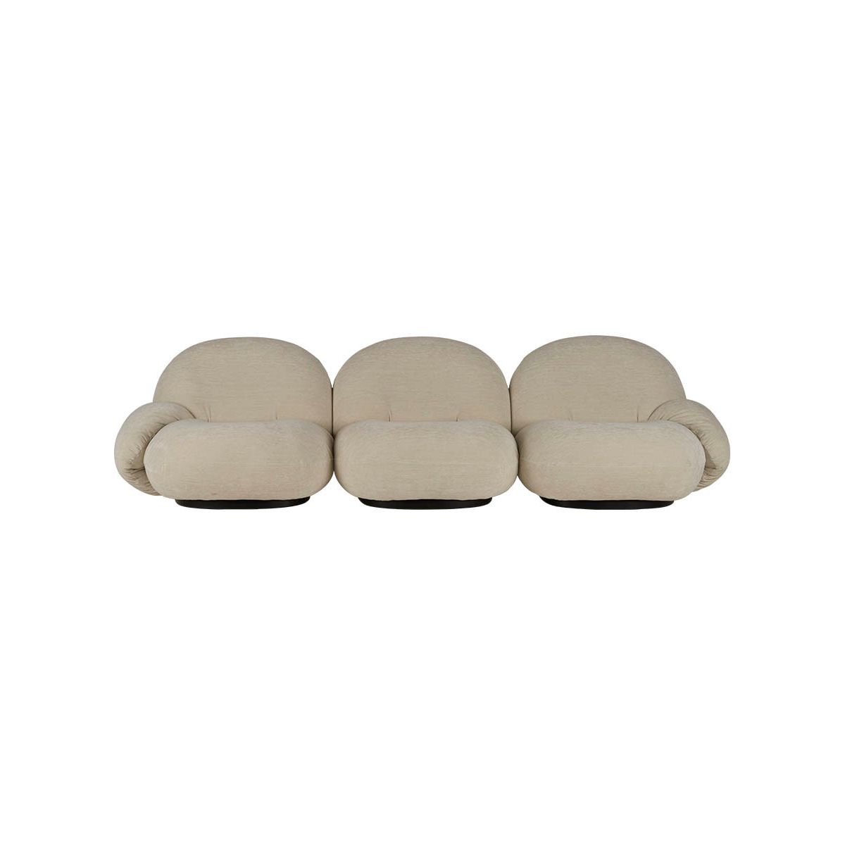 Pacha sofa 3-seater w. armrest fra GUBI (Prisgruppe 1, Pearl Gold)